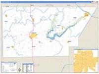 De Witt, Il Carrier Route Wall Map